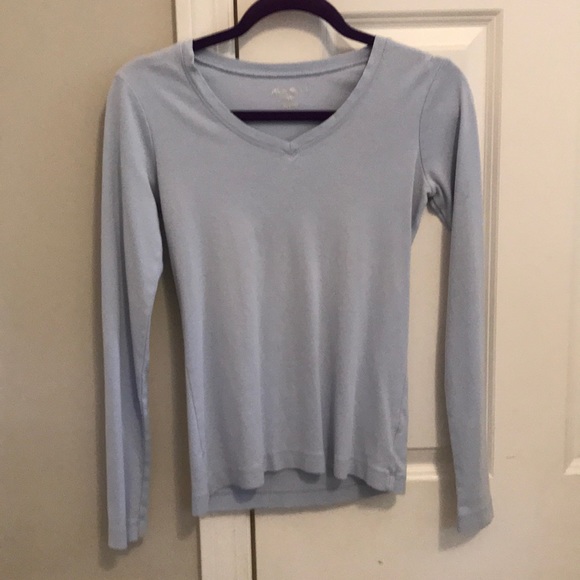 Light Blue Eddie Bauer Long Sleeve-Tee - Picture 3 of 4